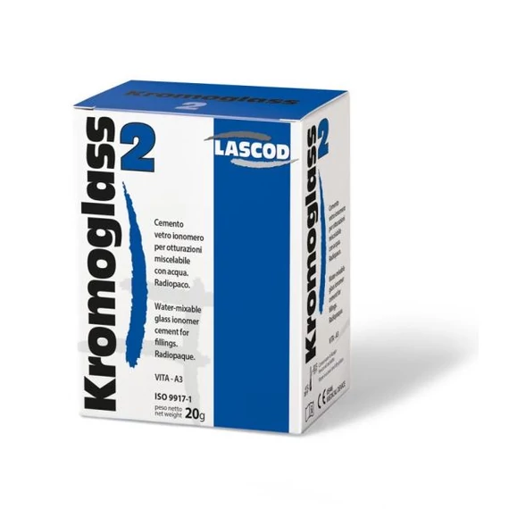 Kromoglass 2 üvegionomer tömőcement  20g. Lascod 