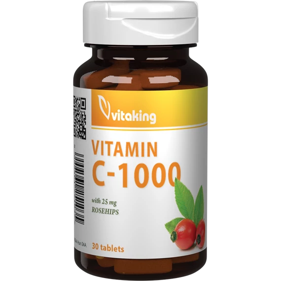 C vitamin 1000 mg. csipkebogyóval 30 tabletta/doboz Vitaking 