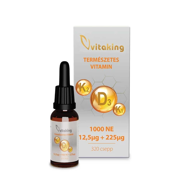 D3+K2+K1 vitamin csepp 10ml Vitaking 