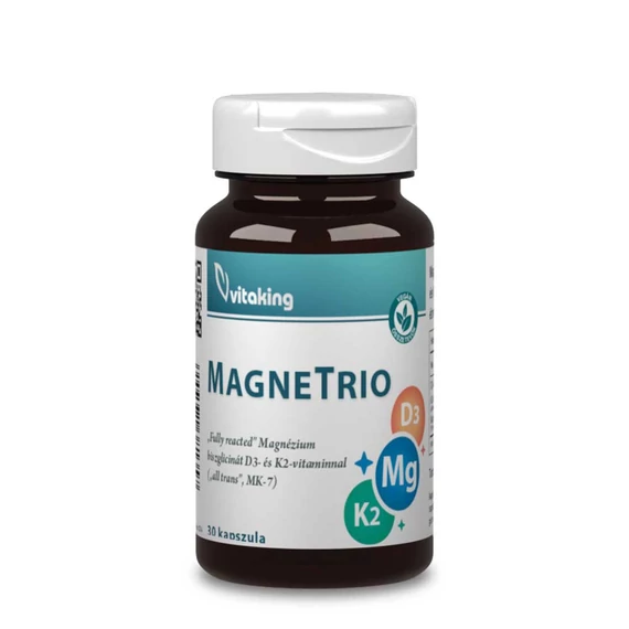 MagneTrio D3+K2+ Magnézium biszglicinát 30 tabletta/doboz